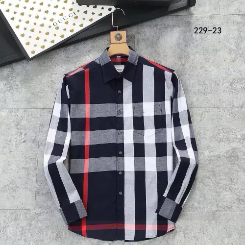 Wholesale Burberry Shirts Long Sleeved For Men #1343596 $52.00 USD, Wholesale Quality Replica Burberry Shirts