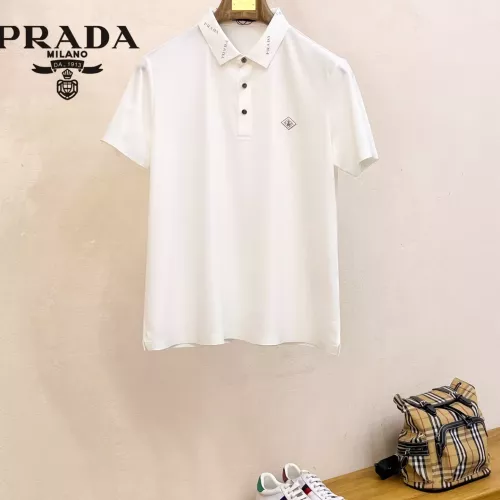 Wholesale Prada T-Shirts Short Sleeved For Men #1343704 $48.00 USD, Wholesale Quality Replica Prada T-Shirts