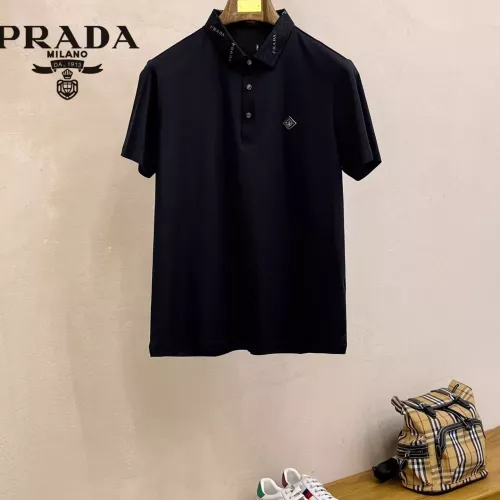 Wholesale Prada T-Shirts Short Sleeved For Men #1343707 $48.00 USD, Wholesale Quality Replica Prada T-Shirts
