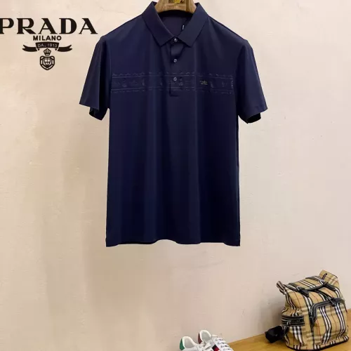 Wholesale Prada T-Shirts Short Sleeved For Men #1343722 $48.00 USD, Wholesale Quality Replica Prada T-Shirts