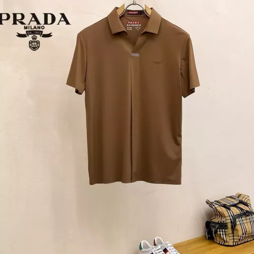 Wholesale Prada T-Shirts Short Sleeved For Men #1343728 $52.00 USD, Wholesale Quality Replica Prada T-Shirts