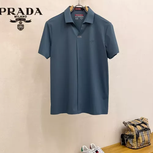 Wholesale Prada T-Shirts Short Sleeved For Men #1343729 $52.00 USD, Wholesale Quality Replica Prada T-Shirts
