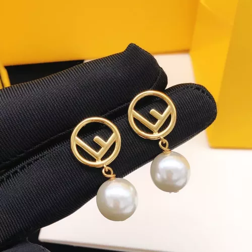 Wholesale Fendi Earrings For Women #1344039 $27.00 USD, Wholesale Quality Replica Fendi Earrings