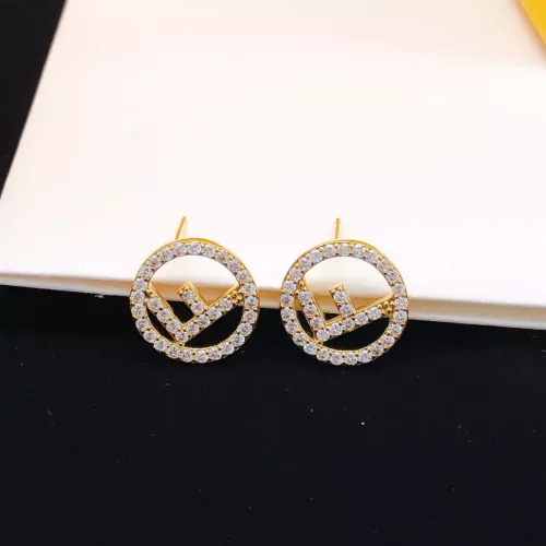 Wholesale Fendi Earrings For Women #1344332 $27.00 USD, Wholesale Quality Replica Fendi Earrings