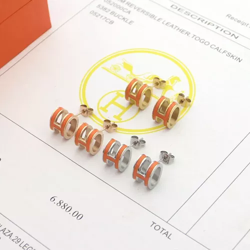 Wholesale Hermes Earrings For Women #1344462 $23.00 USD, Wholesale Quality Replica Hermes Earrings