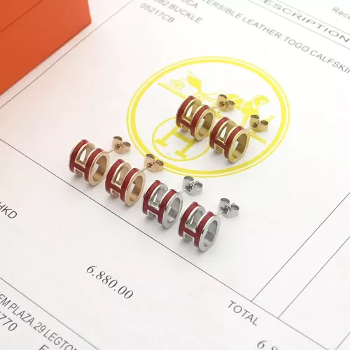 Wholesale Hermes Earrings For Women #1344463 $23.00 USD, Wholesale Quality Replica Hermes Earrings
