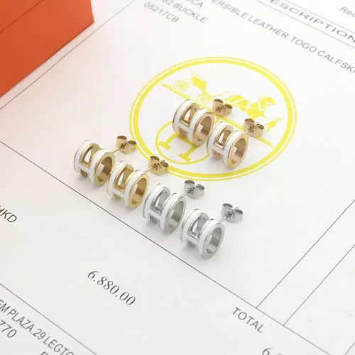 Wholesale Hermes Earrings For Women #1344464 $23.00 USD, Wholesale Quality Replica Hermes Earrings
