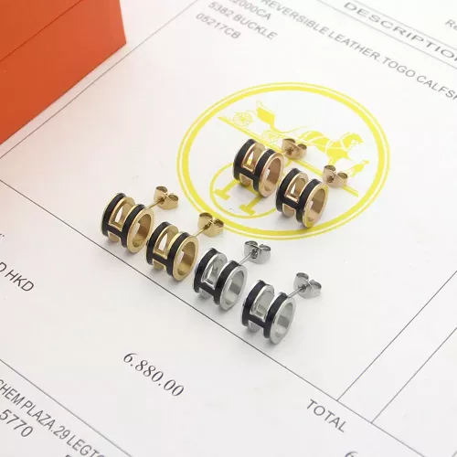 Wholesale Hermes Earrings For Women #1344465 $23.00 USD, Wholesale Quality Replica Hermes Earrings