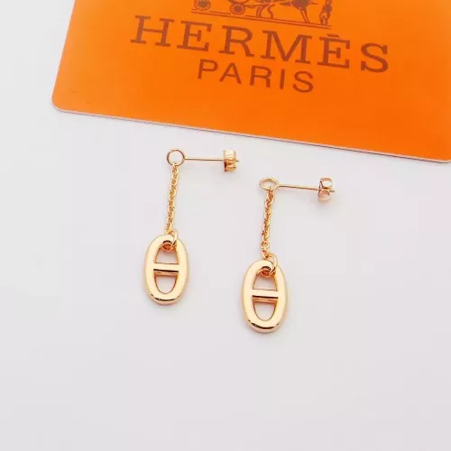 Wholesale Hermes Earrings For Women #1344550 $25.00 USD, Wholesale Quality Replica Hermes Earrings