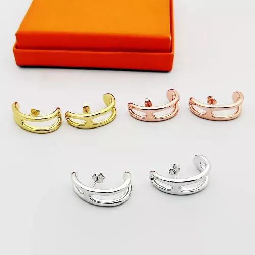 Replica Hermes Earrings For Women #1344558 $25.00 USD for Wholesale