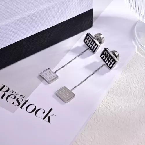 Wholesale MIU MIU Earrings For Women #1344872 $29.00 USD, Wholesale Quality Replica MIU MIU Earrings