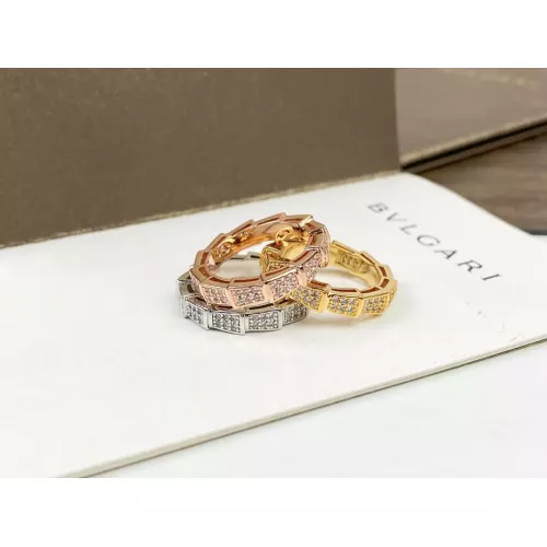 Replica Bvlgari Rings In Rose Gold For Women #1345191 $25.00 USD for Wholesale