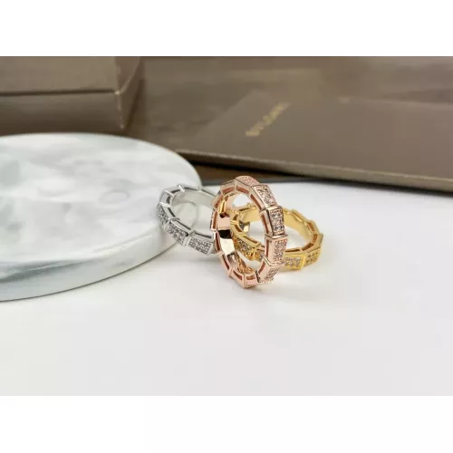 Replica Bvlgari Rings In Rose Gold For Women #1345191 $25.00 USD for Wholesale