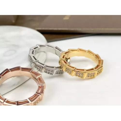 Replica Bvlgari Rings In Rose Gold For Women #1345191 $25.00 USD for Wholesale