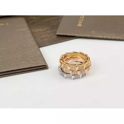 Replica Bvlgari Rings In Rose Gold For Women #1345191 $25.00 USD for Wholesale