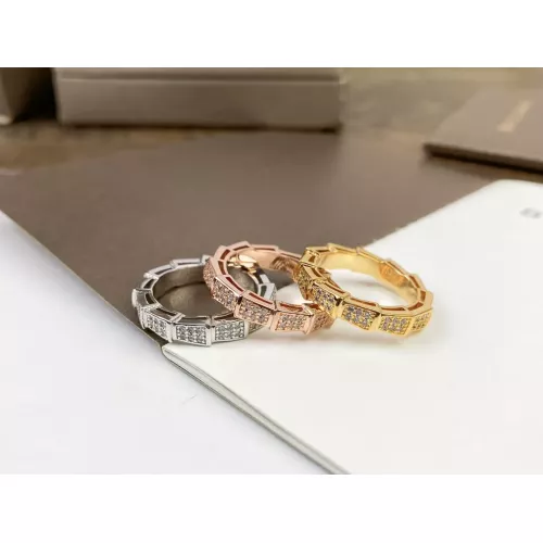 Replica Bvlgari Rings In Rose Gold For Women #1345191 $25.00 USD for Wholesale