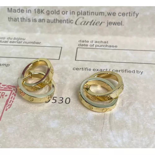 Replica Cartier Earrings For Women #1345265 $64.00 USD for Wholesale