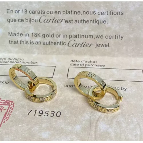 Replica Cartier Earrings For Women #1345266 $64.00 USD for Wholesale