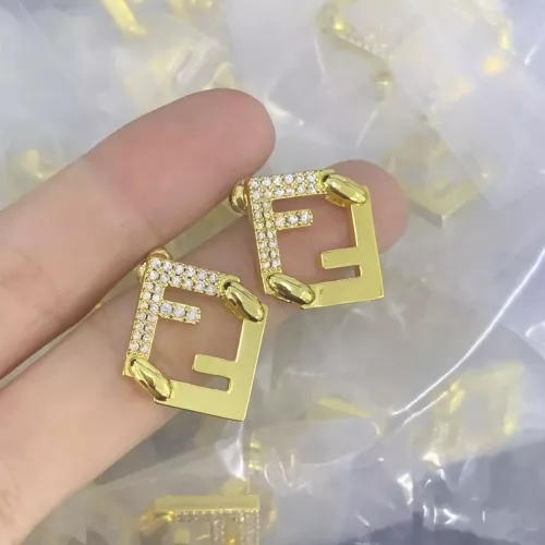 Wholesale Fendi Earrings For Women #1345590 $25.00 USD, Wholesale Quality Replica Fendi Earrings