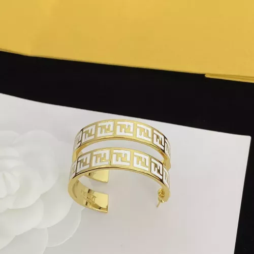 Wholesale Fendi Earrings For Women #1345636 $25.00 USD, Wholesale Quality Replica Fendi Earrings
