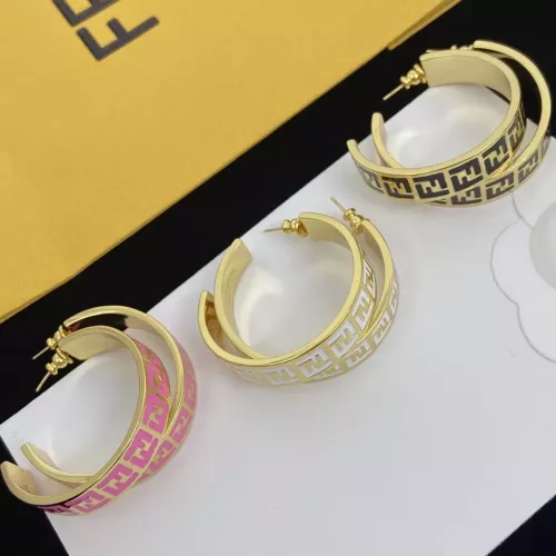 Replica Fendi Earrings For Women #1345637 $25.00 USD for Wholesale