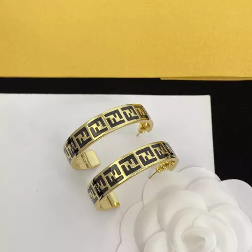 Wholesale Fendi Earrings For Women #1345638 $25.00 USD, Wholesale Quality Replica Fendi Earrings