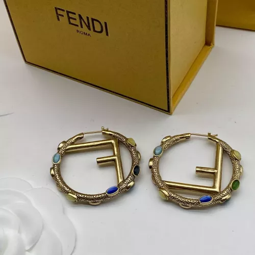 Wholesale Fendi Earrings For Women #1345639 $25.00 USD, Wholesale Quality Replica Fendi Earrings