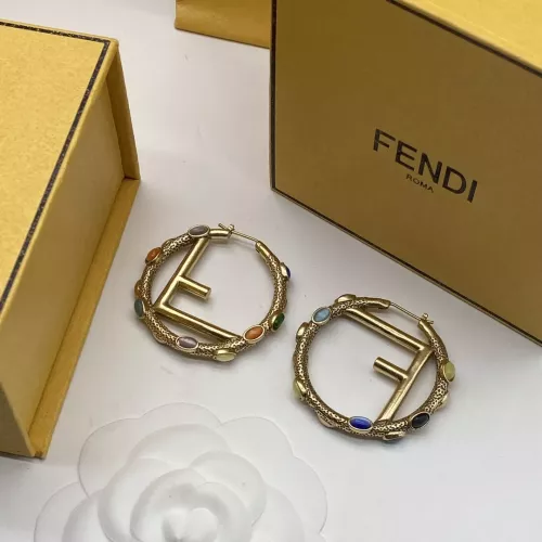 Replica Fendi Earrings For Women #1345639 $25.00 USD for Wholesale