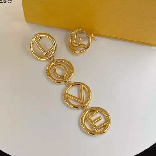 Wholesale Fendi Earrings For Women #1345640 $25.00 USD, Wholesale Quality Replica Fendi Earrings