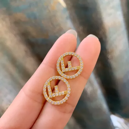 Wholesale Fendi Earrings For Women #1345645 $23.00 USD, Wholesale Quality Replica Fendi Earrings