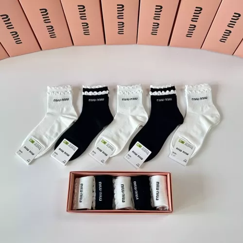 Wholesale MIU MIU Socks #1345933 $27.00 USD, Wholesale Quality Replica MIU MIU Socks