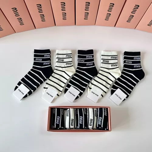 Wholesale MIU MIU Socks #1345935 $27.00 USD, Wholesale Quality Replica MIU MIU Socks