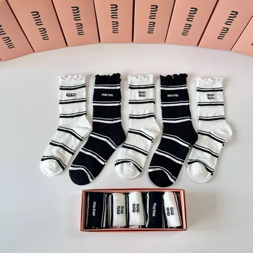 Wholesale MIU MIU Socks #1345937 $29.00 USD, Wholesale Quality Replica MIU MIU Socks