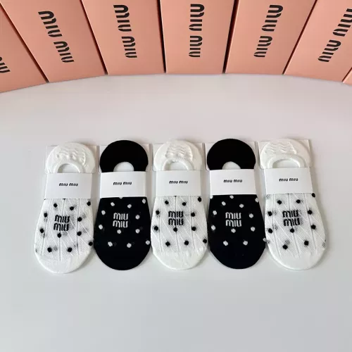 Wholesale MIU MIU Socks #1345941 $27.00 USD, Wholesale Quality Replica MIU MIU Socks