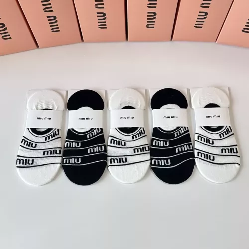 Wholesale MIU MIU Socks #1345942 $27.00 USD, Wholesale Quality Replica MIU MIU Socks