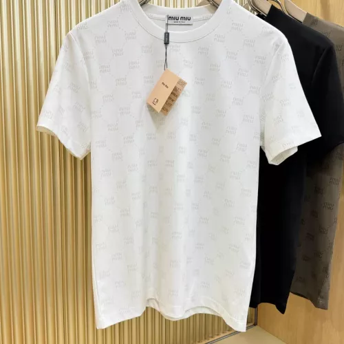 Wholesale MIU MIU T-Shirts Short Sleeved For Men #1346380 $80.00 USD, Wholesale Quality Replica MIU MIU T-Shirts