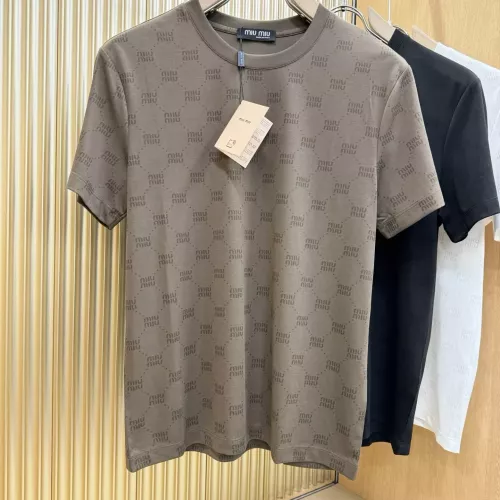Wholesale MIU MIU T-Shirts Short Sleeved For Men #1346381 $80.00 USD, Wholesale Quality Replica MIU MIU T-Shirts