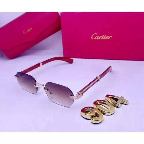 Wholesale Cartier Fashion Sunglasses #1346566 $29.00 USD, Wholesale Quality Replica Cartier Fashion Sunglasses