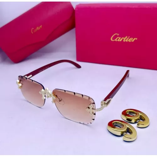 Wholesale Cartier Fashion Sunglasses #1346581 $29.00 USD, Wholesale Quality Replica Cartier Fashion Sunglasses