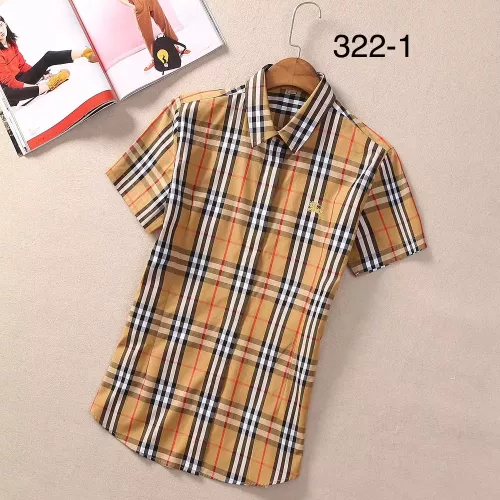 Wholesale Burberry Shirts Short Sleeved For Women #1346647 $36.00 USD, Wholesale Quality Replica Burberry Shirts