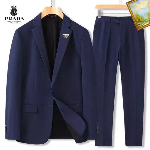 Wholesale Prada Tracksuits Long Sleeved For Men #1346696 $92.00 USD, Wholesale Quality Replica Prada Tracksuits
