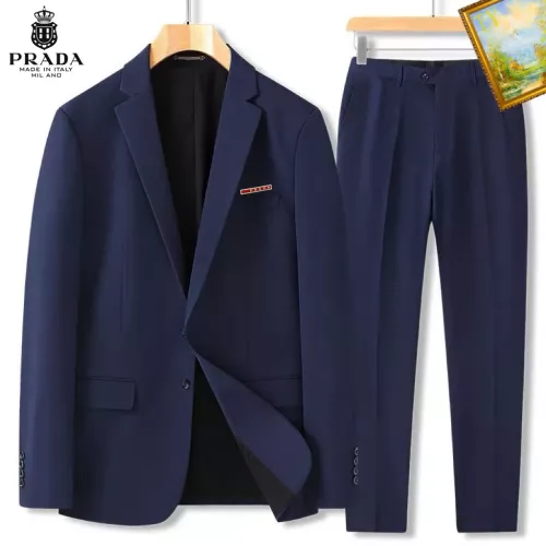 Wholesale Prada Tracksuits Long Sleeved For Men #1346712 $92.00 USD, Wholesale Quality Replica Prada Tracksuits