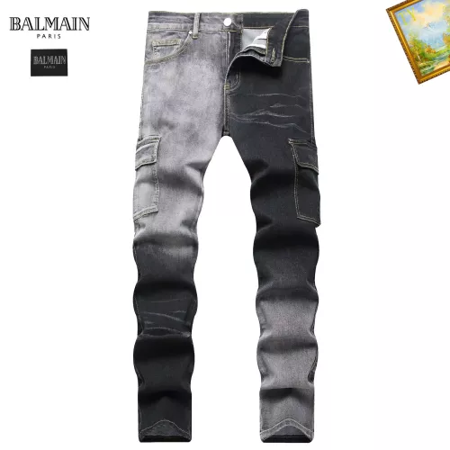 Wholesale Balmain Jeans For Men #1346766 $48.00 USD, Wholesale Quality Replica Balmain Jeans
