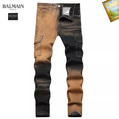 Wholesale Balmain Jeans For Men #1346767 $48.00 USD, Wholesale Quality Replica Balmain Jeans