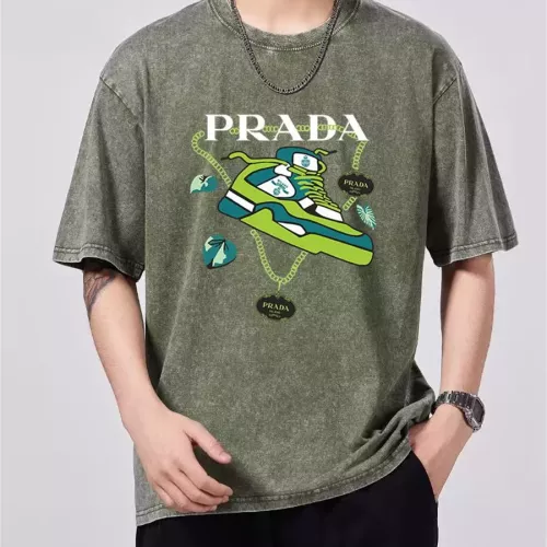 Wholesale Prada T-Shirts Short Sleeved For Men #1347019 $45.00 USD, Wholesale Quality Replica Prada T-Shirts