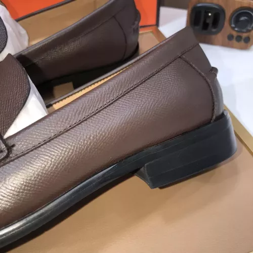 Replica Hermes Leather Shoes For Men #1347405 $100.00 USD for Wholesale