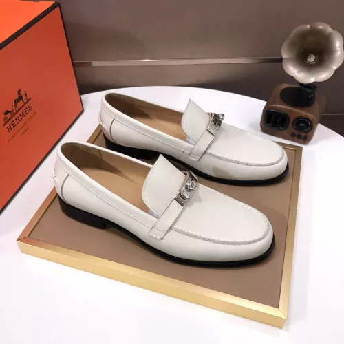 Replica Hermes Leather Shoes For Men #1347408 $100.00 USD for Wholesale