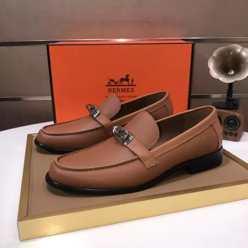 Wholesale Hermes Leather Shoes For Men #1347409 $100.00 USD, Wholesale Quality Replica Hermes Leather Shoes