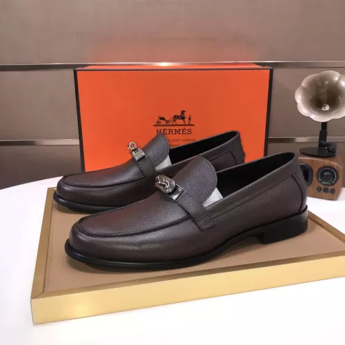 Wholesale Hermes Leather Shoes For Men #1347410 $100.00 USD, Wholesale Quality Replica Hermes Leather Shoes