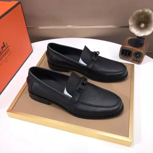 Replica Hermes Leather Shoes For Men #1347411 $100.00 USD for Wholesale